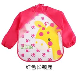 image-Children's Gown Long Sleeve Kids Waterproof Meal Baby Apron Painting Clothes Bib Protective Clothing