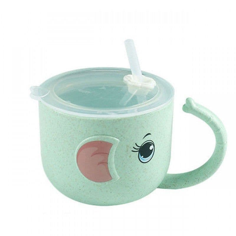 image-Baby Feeding Bottle Kid's Mug Silicone Straw Children