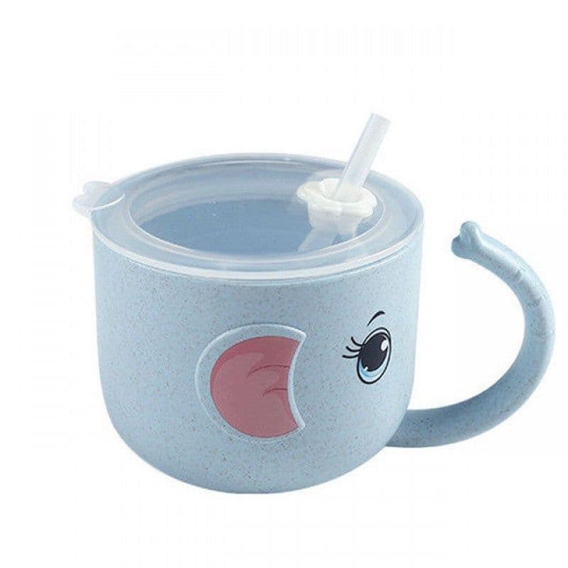 image-Baby Feeding Bottle Kid's Mug Silicone Straw Children