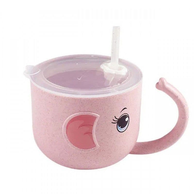 image-Baby Feeding Bottle Kid's Mug Silicone Straw Children