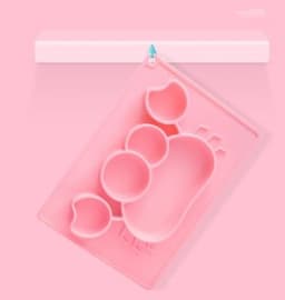 image-Baby Silicone Suction Cup Dishes Cartoon Learning Bowl Infant Feeding Bowls