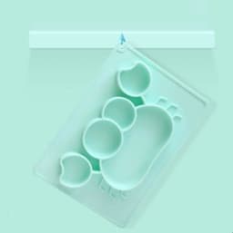 image-Baby Silicone Suction Cup Dishes Cartoon Learning Bowl Infant Feeding Bowls