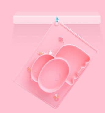 image-Baby Silicone Suction Cup Dishes Cartoon Learning Bowl Infant Feeding Bowls