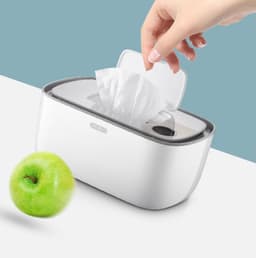 image-Electric Baby Wet Tissue Dispenser Paper Case Napkin Heating Storage Box Warmer Temperature Control Thermostat Wipes Heater
