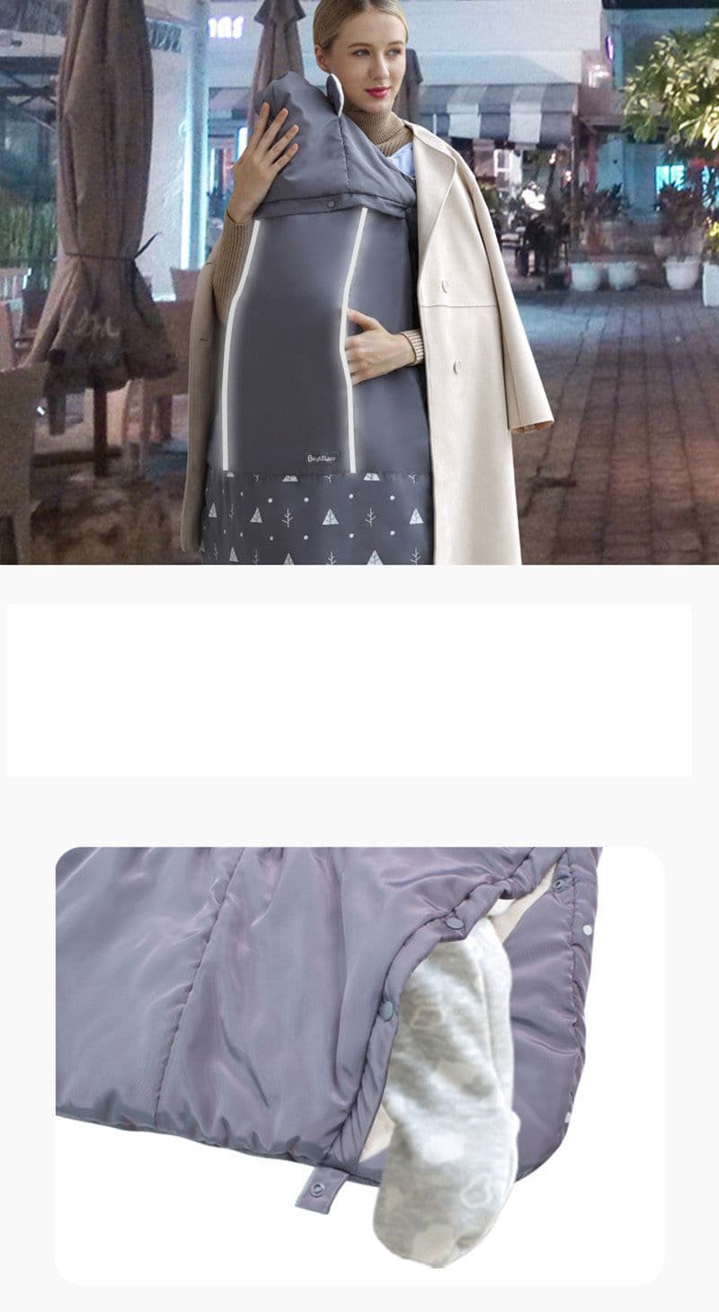 image-Warm Baby Carrier Cloak Cover Windproof Quilt Stroller Accessories