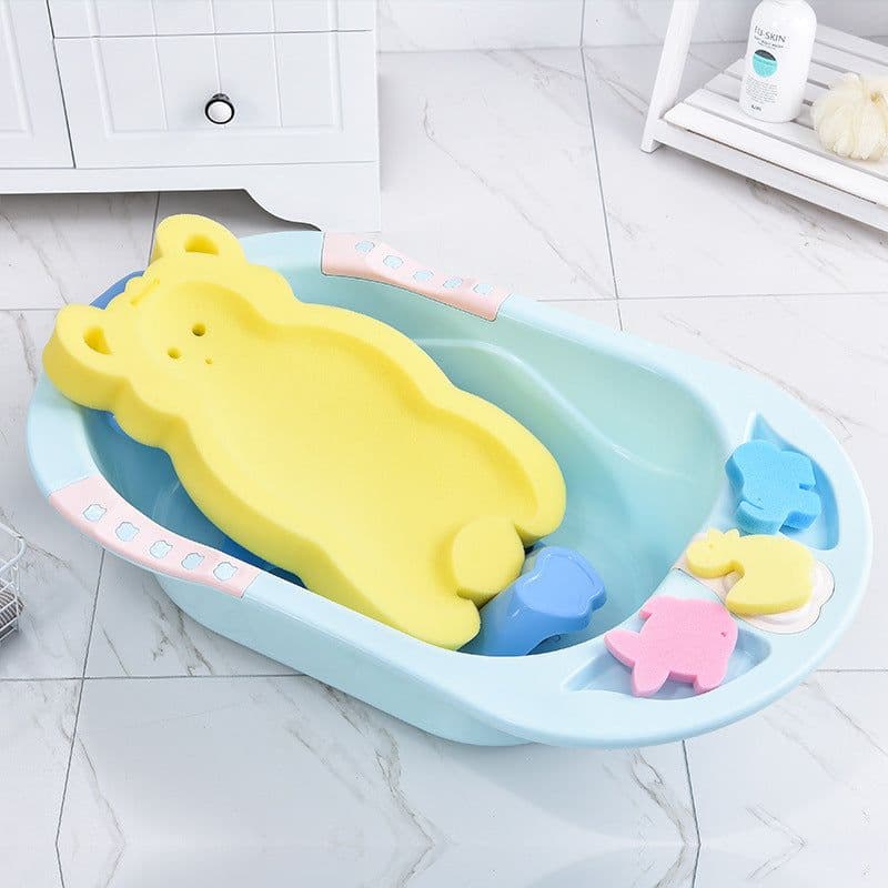 image-Baby Shower Bath Tub Pad Non-Slip Bathtub Seat Support Mat Newborn Safety Bath Mat