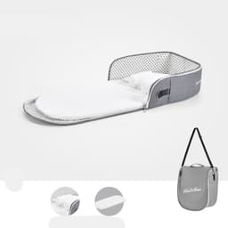 image-Baby Crib Multifunctional Folding Newborn Nest Toddler Bed Portable Sun Protection Mosquito Net Infant Camping Bed Travel Cot