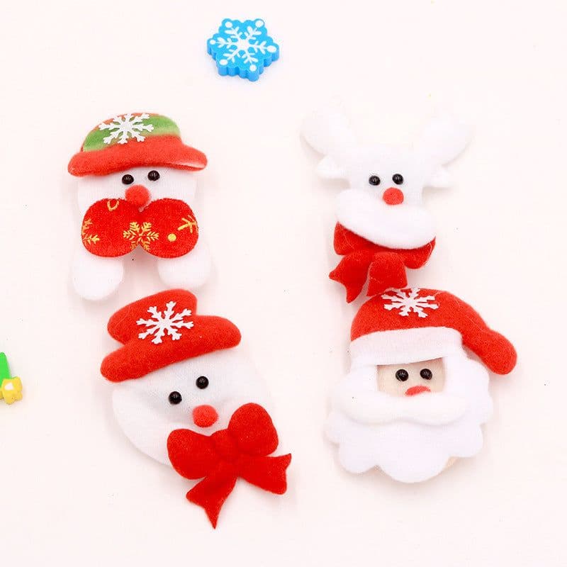 image-Christmas Flap Ring Glow Santa Claus Snowman Flap Ring Kindergarten Small Gift Children's Bracelet Decoration