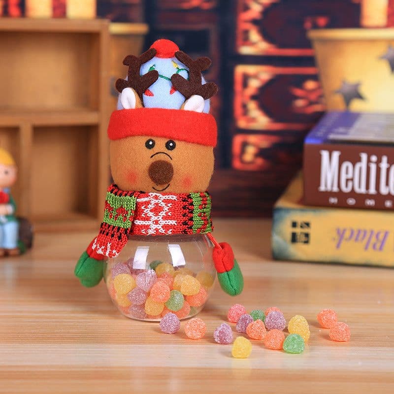 image-Christmas Gift Bags Candy Jar Storage Bottle Santa Bag Sweet Christmas Candy Bag Boxes Child Kids Gifts New Year