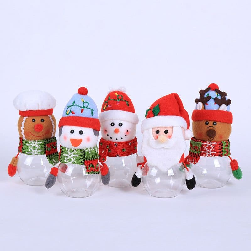 image-Christmas Gift Bags Candy Jar Storage Bottle Santa Bag Sweet Christmas Candy Bag Boxes Child Kids Gifts New Year