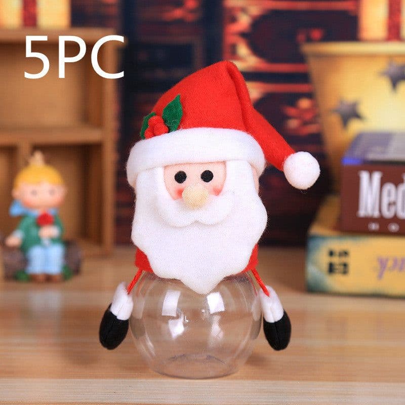 image-Christmas Gift Bags Candy Jar Storage Bottle Santa Bag Sweet Christmas Candy Bag Boxes Child Kids Gifts New Year