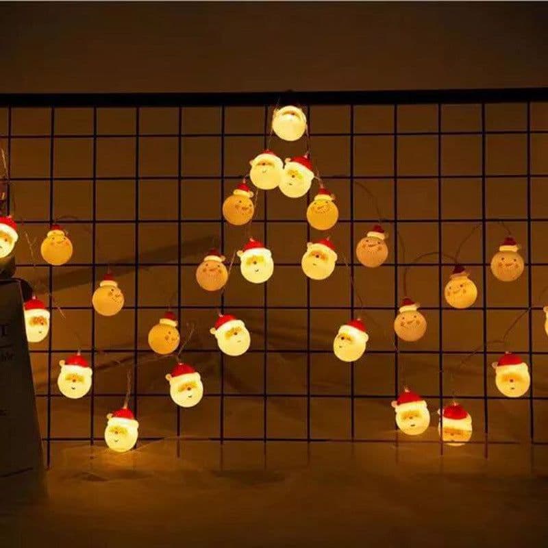 image-Lovely Santa Claus LED String Lights Waterproof Christmas Tree Decoration