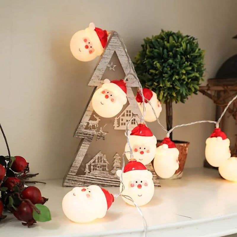 image-Lovely Santa Claus LED String Lights Waterproof Christmas Tree Decoration