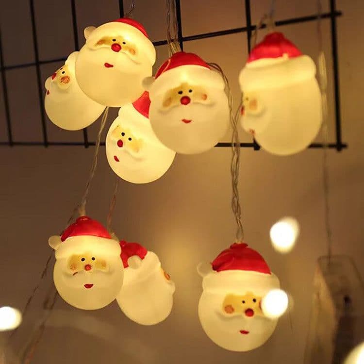 image-Lovely Santa Claus LED String Lights Waterproof Christmas Tree Decoration