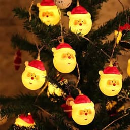 image-Lovely Santa Claus LED String Lights Waterproof Christmas Tree Decoration