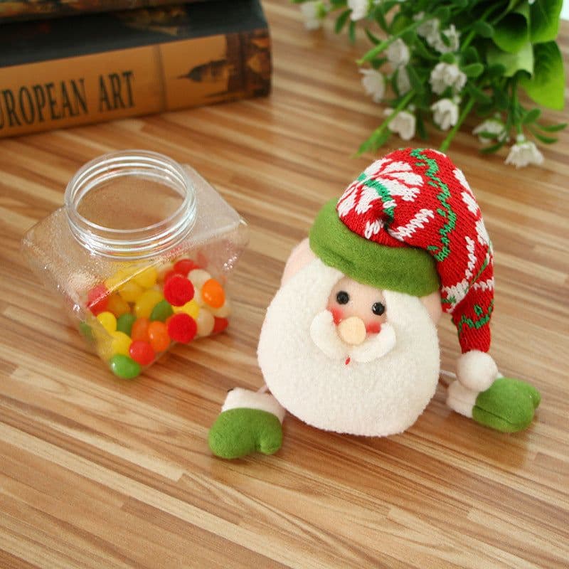 image-Christmas Candy Jar Children Kids Storage Bottle Santa Bag Christmas Sweet Box Gift Chocolate Candy Box Natale Decorazioni