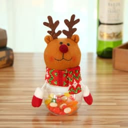image-Christmas Candy Jar Children Kids Storage Bottle Santa Bag Christmas Sweet Box Gift Chocolate Candy Box Natale Decorazioni