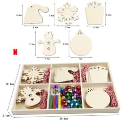 image-Rustic Wooden Christmas Tree Pendant