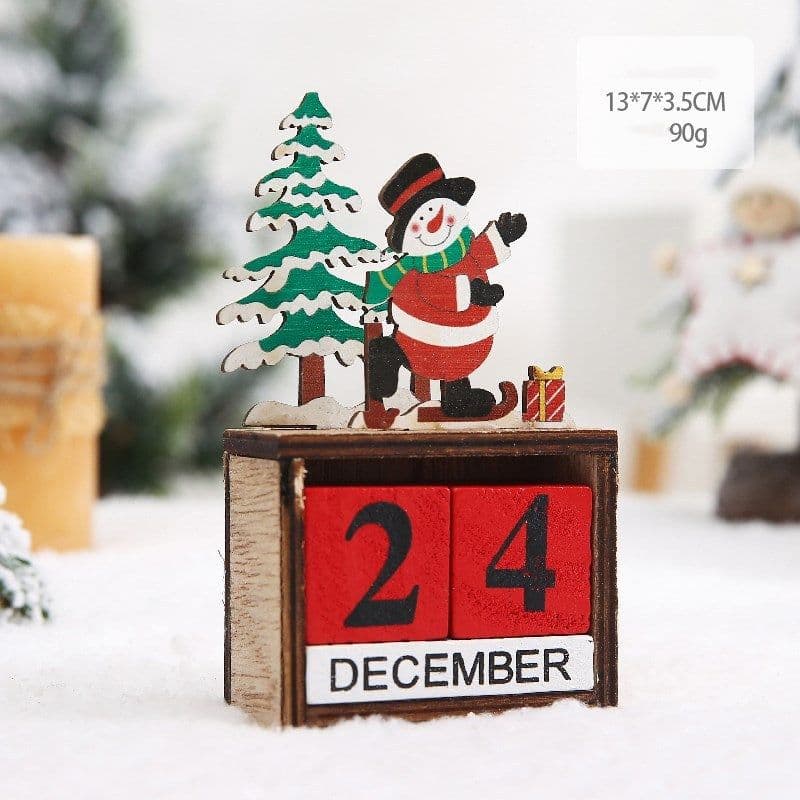 image-Christmas gift calendar scene decoration toys