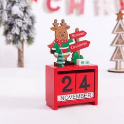 image-Christmas gift calendar scene decoration toys