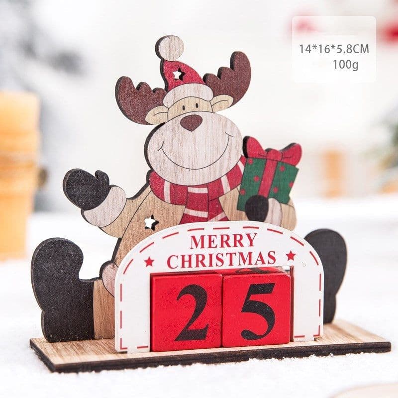 image-Christmas gift calendar scene decoration toys