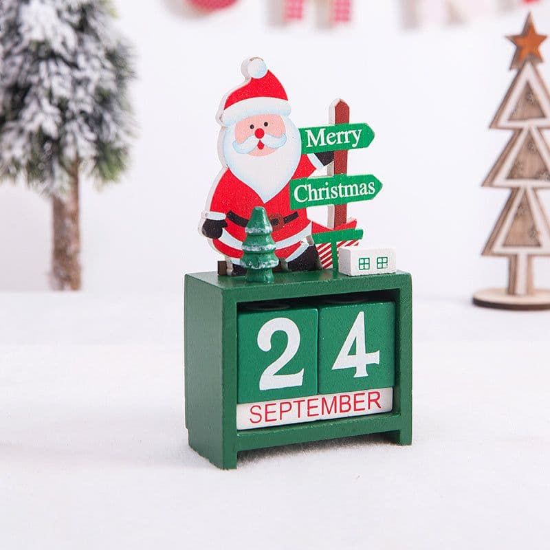 image-Christmas gift calendar scene decoration toys