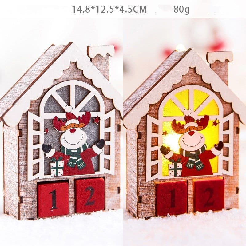image-Christmas gift calendar scene decoration toys