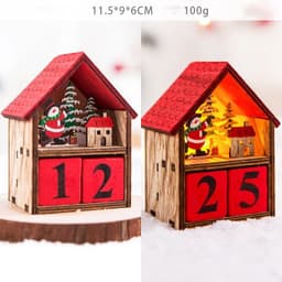 image-Christmas gift calendar scene decoration toys