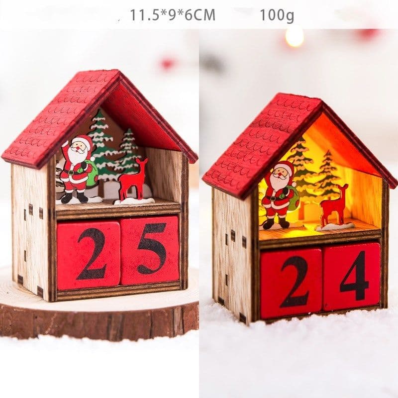 image-Christmas gift calendar scene decoration toys