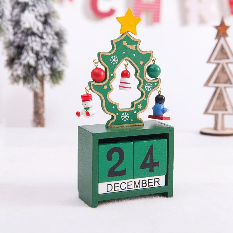 image-Christmas gift calendar scene decoration toys