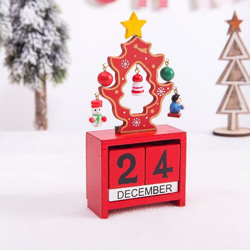 image-Christmas gift calendar scene decoration toys