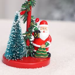 image-Christmas Decorations Desktop Resin Christmas Tree Elderly Candlestick