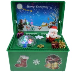 image-Electric lift Christmas music gift box