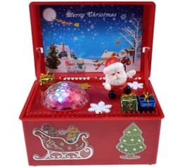 image-Electric lift Christmas music gift box