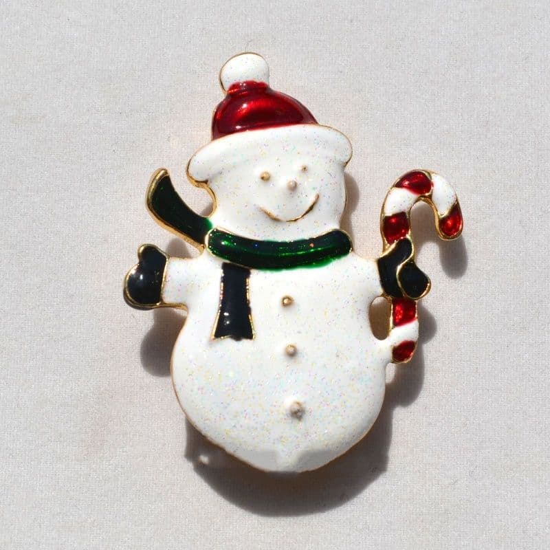 image-Christmas crystal brooch