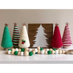 image-Christmas Layout Mini Christmas Tree Decorations