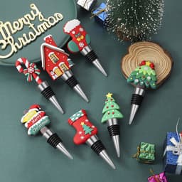 image-Party Gathering Christmas Tree Sealed Wine Stopper