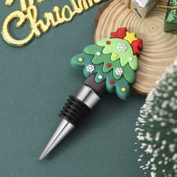 image-Party Gathering Christmas Tree Sealed Wine Stopper