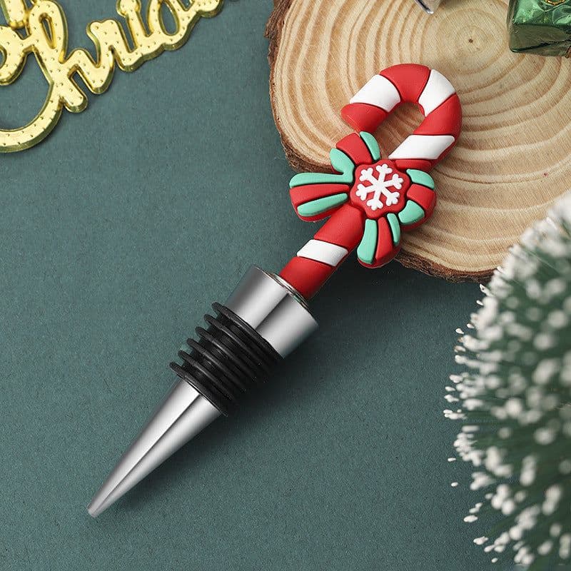 image-Party Gathering Christmas Tree Sealed Wine Stopper