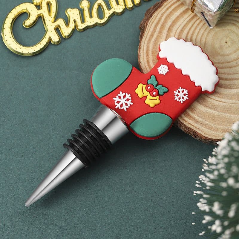 image-Party Gathering Christmas Tree Sealed Wine Stopper