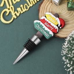 image-Party Gathering Christmas Tree Sealed Wine Stopper