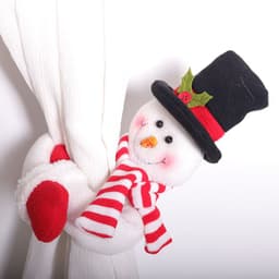 image-Christmas Snowman Curtain Buckle Decorative Products Velcro