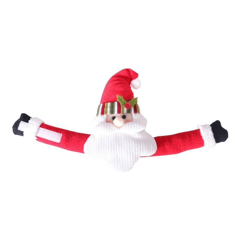 image-Christmas Snowman Curtain Buckle Decorative Products Velcro