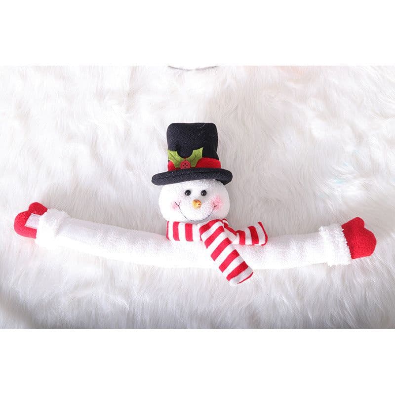 image-Christmas Snowman Curtain Buckle Decorative Products Velcro