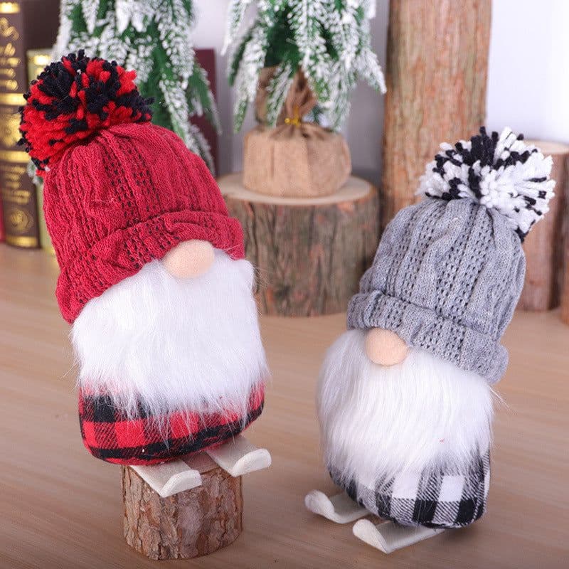 image-Christmas Decoration Supplies Ski Doll Christmas Small Ornaments