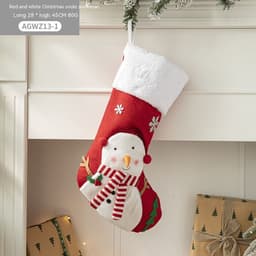 image-Cloth Santa Claus Cartoon Christmas Tree Hanging Decoration Party Gift Bag