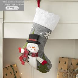 image-Cloth Santa Claus Cartoon Christmas Tree Hanging Decoration Party Gift Bag