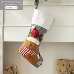 image-Cloth Santa Claus Cartoon Christmas Tree Hanging Decoration Party Gift Bag