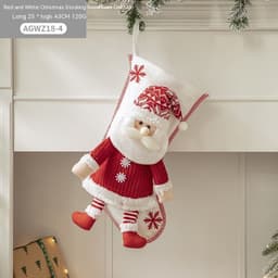 image-Cloth Santa Claus Cartoon Christmas Tree Hanging Decoration Party Gift Bag