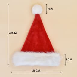 image-Decorations Red Plush Christmas Hat